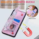 For Samsung Galaxy S25 Edge 5G Printed Double Buckle RFID Anti-theft Phone Case(Rose) - 3