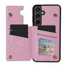 For Samsung Galaxy S25 FE 5G Printed Double Buckle RFID Anti-theft Phone Case(Pastoral Rose) - 2
