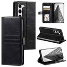 For Samsung Galaxy S23+ 5G Simple 6-Card Wallet Leather Phone Case(Black) - 1