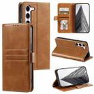 For Samsung Galaxy S23 5G Simple 6-Card Wallet Leather Phone Case(Brown) - 1