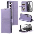 For Samsung Galaxy S23 5G Simple 6-Card Wallet Leather Phone Case(Purple) - 1