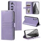 For Samsung Galaxy S23 FE 5G Simple 6-Card Wallet Leather Phone Case(Purple) - 1