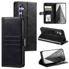 For Samsung Galaxy A54 5G Simple 6-Card Wallet Leather Phone Case(Black) - 1