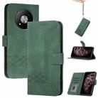 For ZTE Blade A73 5G Cubic Skin Feel Flip Leather Phone Case(Green) - 1