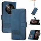 For ZTE Blade A75 5G / Nubia Focus Cubic Skin Feel Flip Leather Phone Case(Blue) - 1