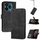 For ZTE Blade V60 Design Cubic Skin Feel Flip Leather Phone Case(Black) - 1