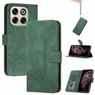 For ZTE Blade V70 Cubic Skin Feel Flip Leather Phone Case(Green) - 1