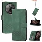 For ZTE nubia Focus Pro Cubic Skin Feel Flip Leather Phone Case(Green) - 1