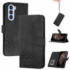 For ZTE nubia S 5G A403ZT Cubic Skin Feel Flip Leather Phone Case(Black) - 1