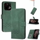 For ZTE Blade A35e 4G Cubic Skin Feel Flip Leather Phone Case(Green) - 1