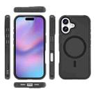 For iPhone 17 RedPepper Armor Magsafe PC Hybrid TPU Phone Case(Black) - 2
