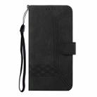 For Sharp Aquos R9 Pro Cubic Skin Feel Flip Leather Phone Case(Black) - 3