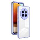 For Realme 12 Pro+ 3 in 1 Clear TPU Color PC Frame Phone Case(Purple) - 1