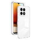 For Honor X8b 3 in 1 Clear TPU Color PC Frame Phone Case(White) - 1