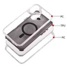 For iPhone 16 Plus Dreamland MagSafe Magnetic 3 in 1 TPU + PC Phone Case(Transparent Black) - 3