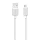 USAMS US-SJ690 USB to Micro USB 2A Striped Fast Charge Data Cable, Length:1m(White) - 1