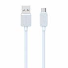 USAMS US-SJ695 USB to Micro USB 2A Striped Fast Charge Data Cable, Length:2m(Blue) - 1