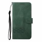 For vivo Y19s Global Cubic Skin Feel Flip Leather Phone Case(Green) - 3