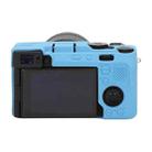 For Sony ILCE-7CM2 / A7C II / A7CR Litchi Texture Soft Silicone Protective Case(Blue) - 2