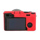 For Sony ILCE-7CM2 / A7C II / A7CR Litchi Texture Soft Silicone Protective Case(Red) - 2