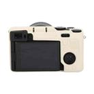 For Sony ILCE-7CM2 / A7C II / A7CR Litchi Texture Soft Silicone Protective Case(White) - 2