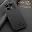 For Infinix Note 40 HUIYI Leather Magnetic Phone Case(Grey) - 3