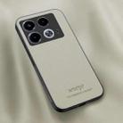 For Infinix Note 40 HUIYI Leather Magnetic Phone Case(White) - 1