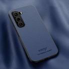 For Infinix Hot 50 Pro 4G HUIYI Leather Magnetic Phone Case(Blue) - 1