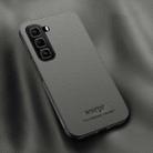 For Infinix Hot 50 Pro 4G HUIYI Leather Magnetic Phone Case(Grey) - 1