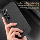 For Infinix Hot 50 4G HUIYI Leather Magnetic Phone Case(Grey) - 3