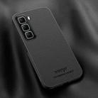 For Infinix Hot 50 5G HUIYI Leather Magnetic Phone Case(Black) - 1