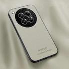 For Infinix Zero 40 4G HUIYI Leather Magnetic Phone Case(White) - 1