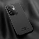 For Infinix Zero 30 4G HUIYI Leather Magnetic Phone Case(Black) - 1