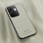 For Infinix Zero 30 4G HUIYI Leather Magnetic Phone Case(White) - 1