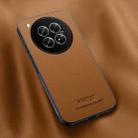 For Infinix Zero 40 5G HUIYI Leather Magnetic Phone Case(Brown) - 1