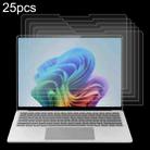 For Microsoft Surface Laptop 7 13.8 25pcs 9H 0.3mm Explosion-proof Tempered Glass Film - 1