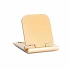 Portable Foldable Cell Phone Holder Creative Mini Desktop Stand(Gold) - 1