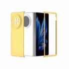 For vivo X Fold3 Skin Feel PC Full Coverage Shockproof Phone Case(Yellow) - 1