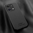 For Xiaomi Redmi Note 13 5G HUIYI Leather Magnetic Phone Case(Black) - 1