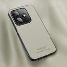 For Redmi 13 4G / Xiaomi Poco M6 4G HUIYI Leather Magnetic Phone Case(White) - 1
