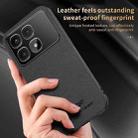 For Redmi K70 Ultra HUIYI Leather Magnetic Phone Case(Black) - 3