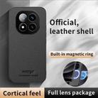 For Redmi Note 14 Pro 5G HUIYI Leather Magnetic Phone Case(Grey) - 2