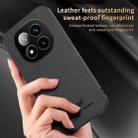 For Redmi Note 14 Pro 5G HUIYI Leather Magnetic Phone Case(Grey) - 3