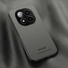 For Redmi Note 14 Pro+ 5G HUIYI Leather Magnetic Phone Case(Grey) - 1