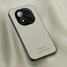 For Redmi Note 14 Pro+ 5G HUIYI Leather Magnetic Phone Case(White) - 1