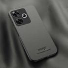 For Redmi Turbo 3 HUIYI Leather Magnetic Phone Case(Grey) - 1