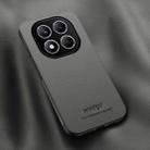 For Redmi Note 14 Pro 4G HUIYI Leather Magnetic Phone Case(Grey) - 1