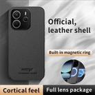 For Redmi Note 14 4G 163.25mm HUIYI Leather Magnetic Phone Case(Black) - 2