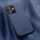 For Redmi 12 5G HUIYI Leather Magnetic Phone Case(Blue) - 1