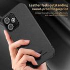 For Redmi 12 5G HUIYI Leather Magnetic Phone Case(White) - 3